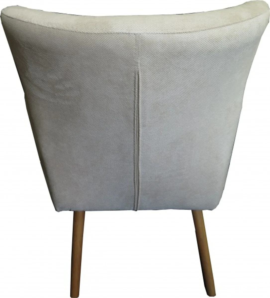 Retro Salon Sessel Beige-Grau - Cocktailsessel 60er Jahre Stuhl