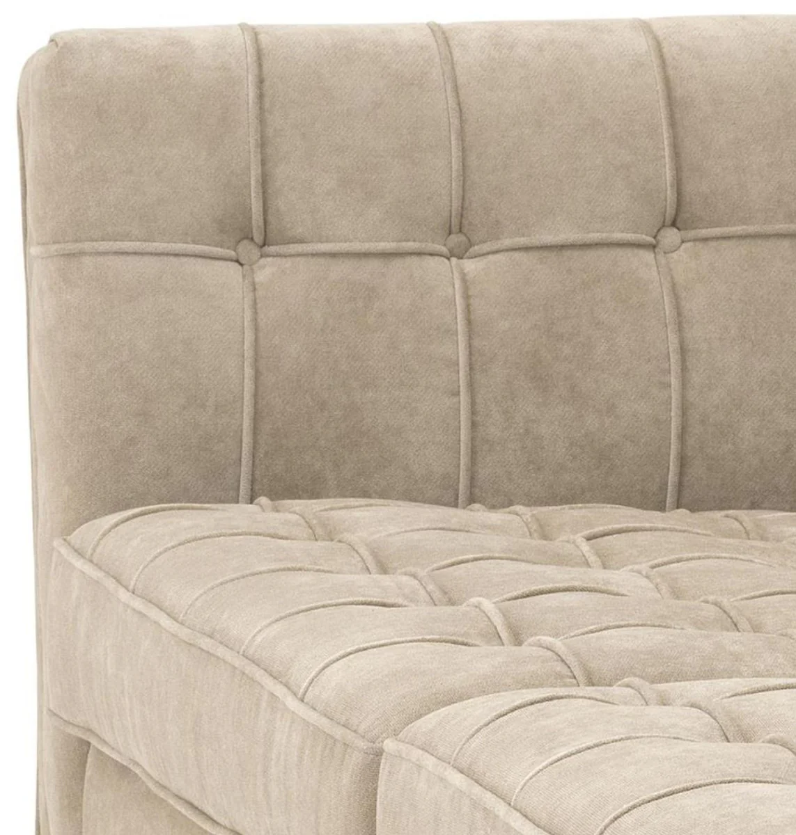 Luxus Sofa Greige 230 x 81 x H. 78 cm - Luxus Kollektion