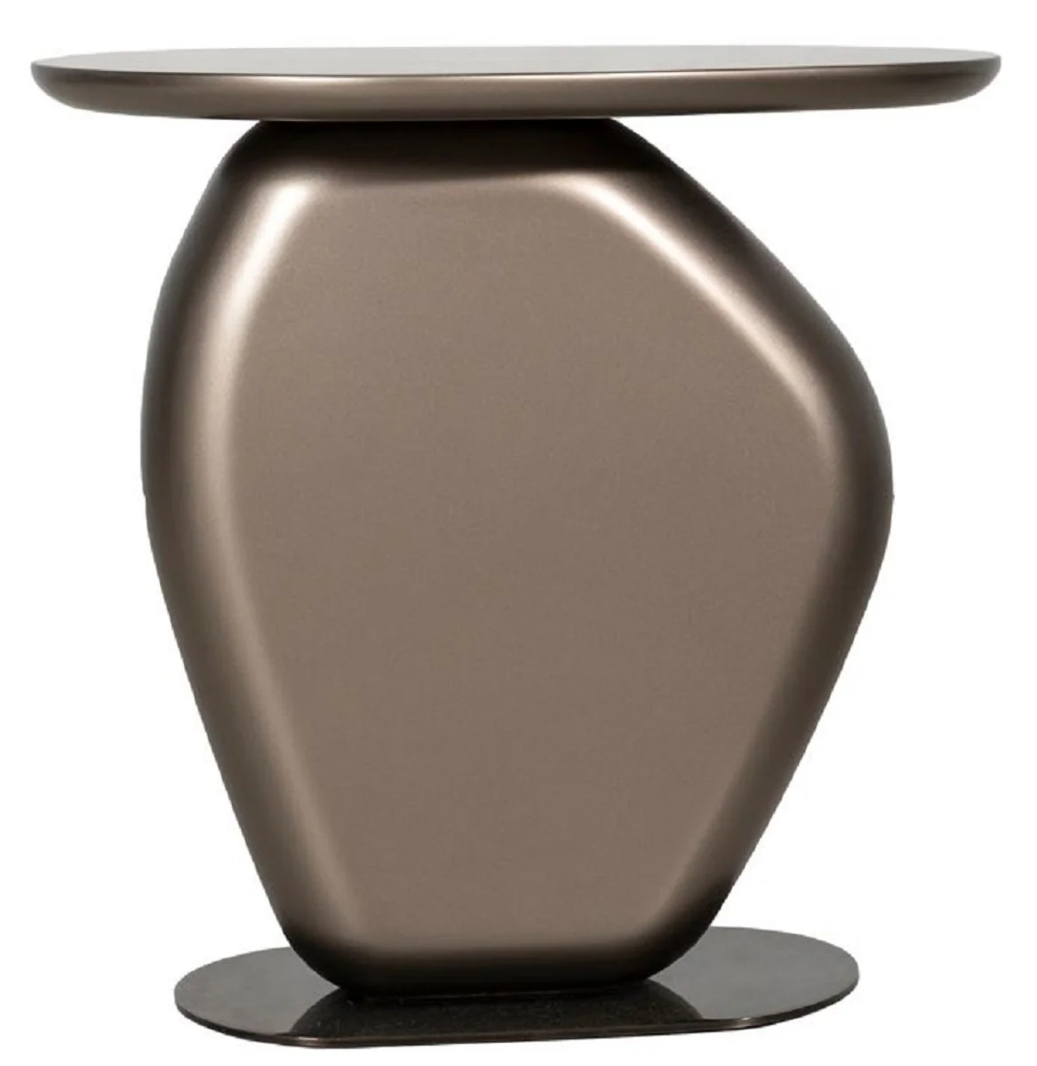 Luxus Wohnzimmer Beistelltisch Bronze H. 55 cm - Hotel Tisch - Wohnzimmer Möbel - Hotel Möbel - Luxus Qualität