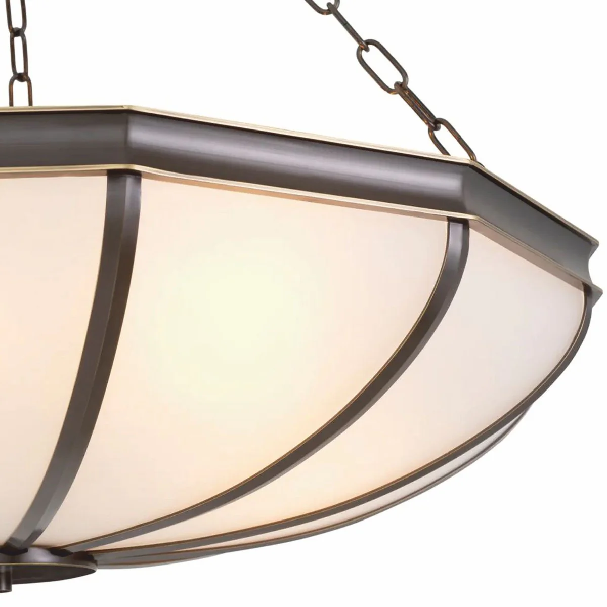 Luxus Kronleuchter Bronze / Weiß 80 cm - Luxus Möbel - Luxus Interior