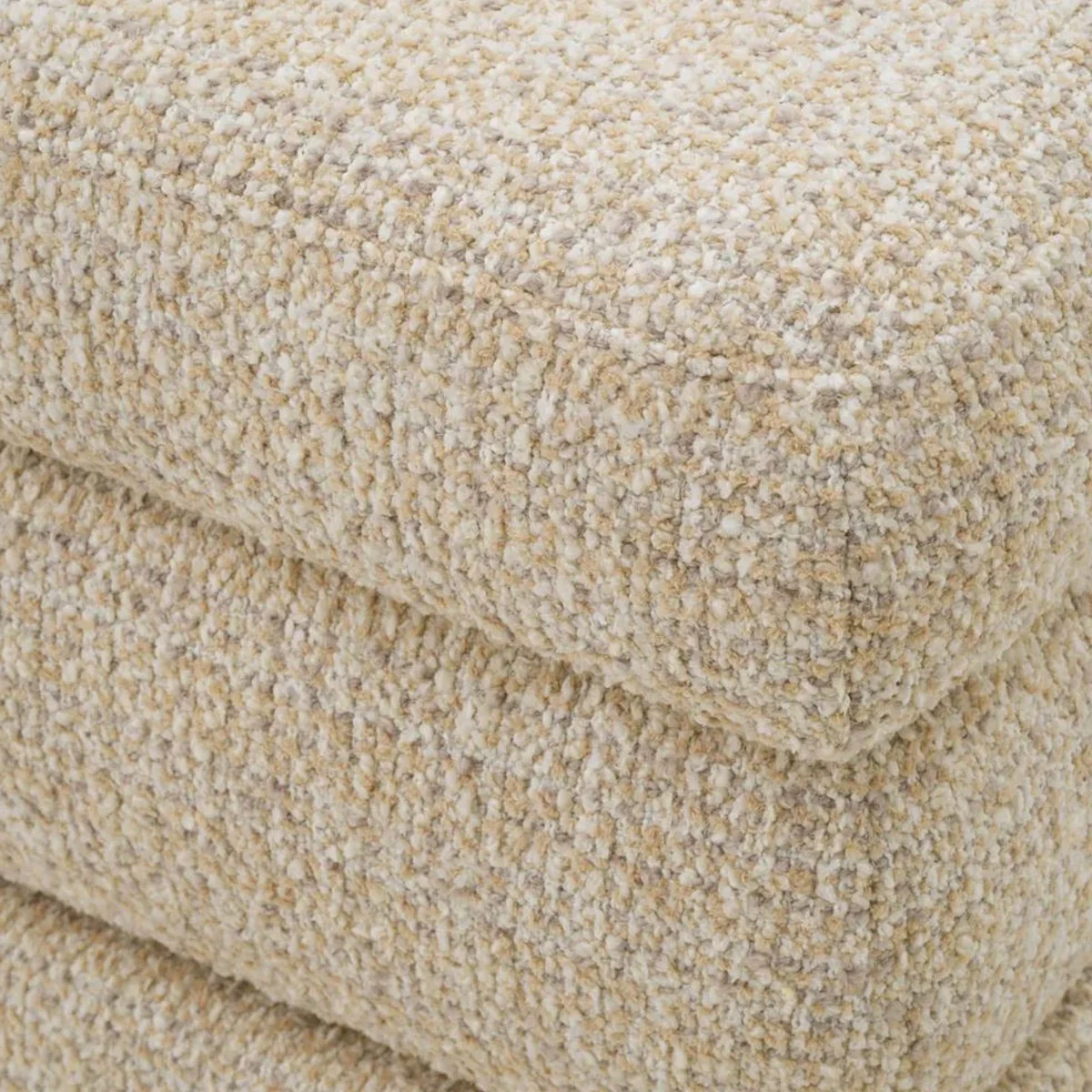 Luxus Hocker Beige / Bronze H. 52 cm - Luxus Hotel Möbel