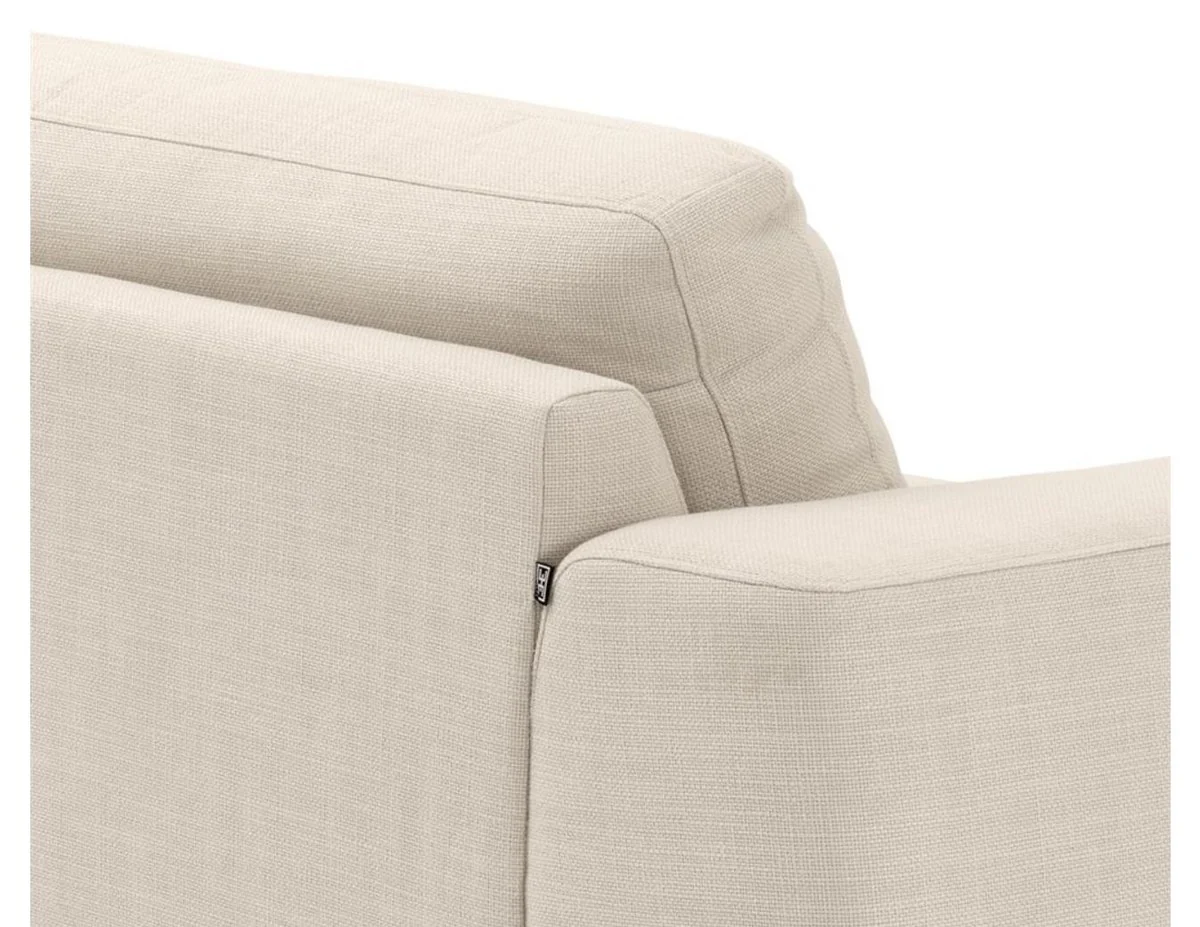 Luxus Sofa Naturfarbig 223 x 93 x H. 80 cm - Luxus Wonzimmer Möbel