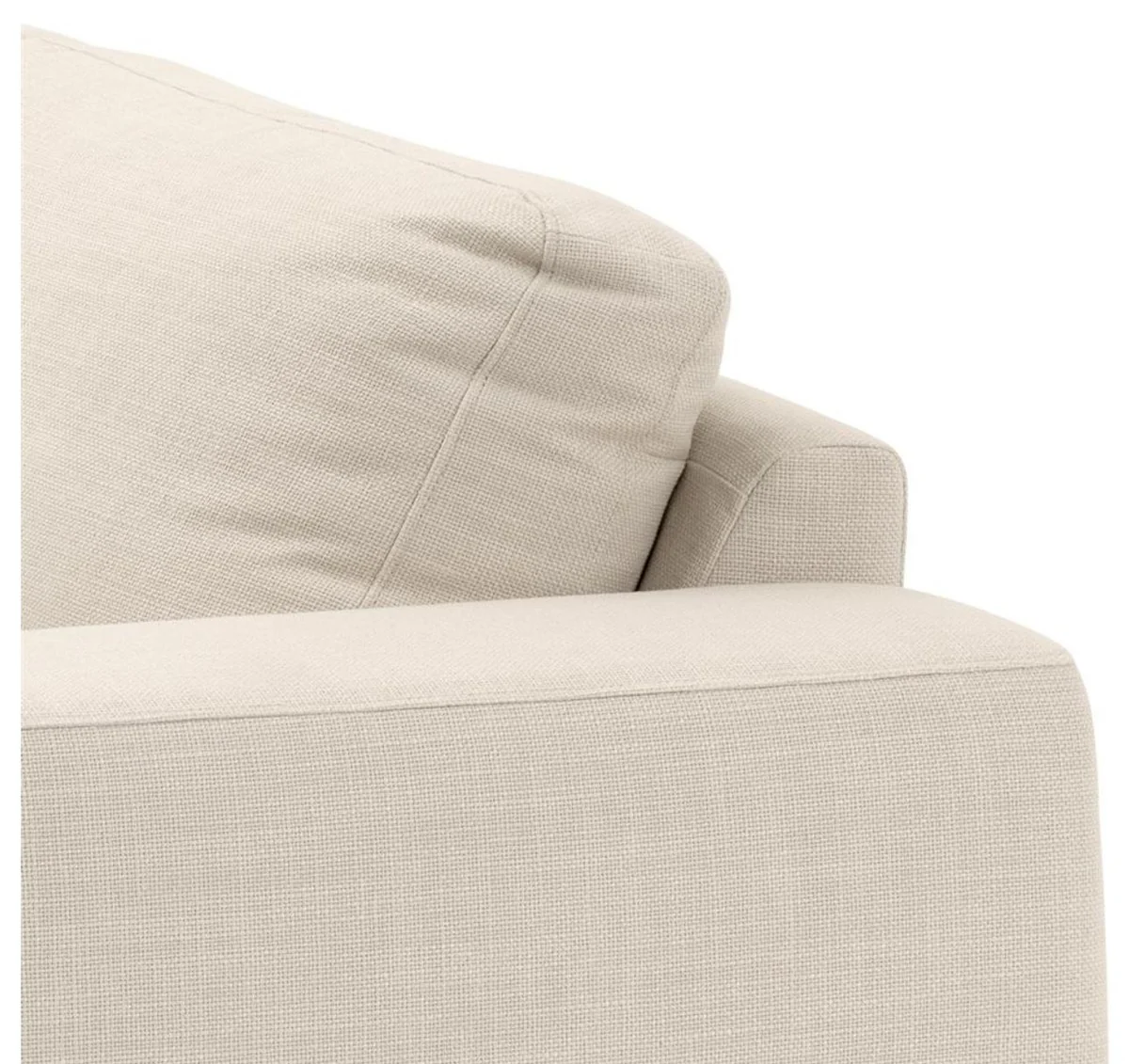 Luxus Sofa Naturfarbig 223 x 93 x H. 80 cm - Luxus Wonzimmer Möbel