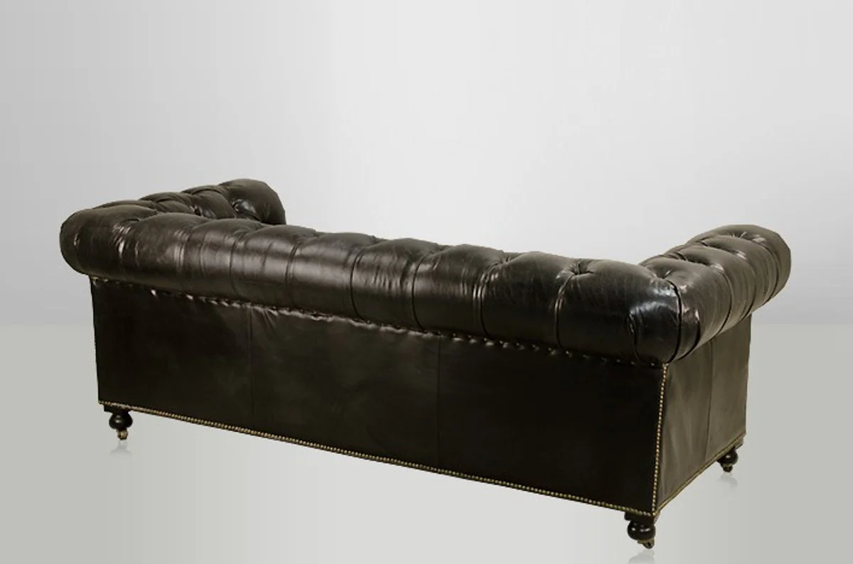 Chesterfield Luxus Echt Leder Sofa 2.5 Seater Vintage Leder von Ebony