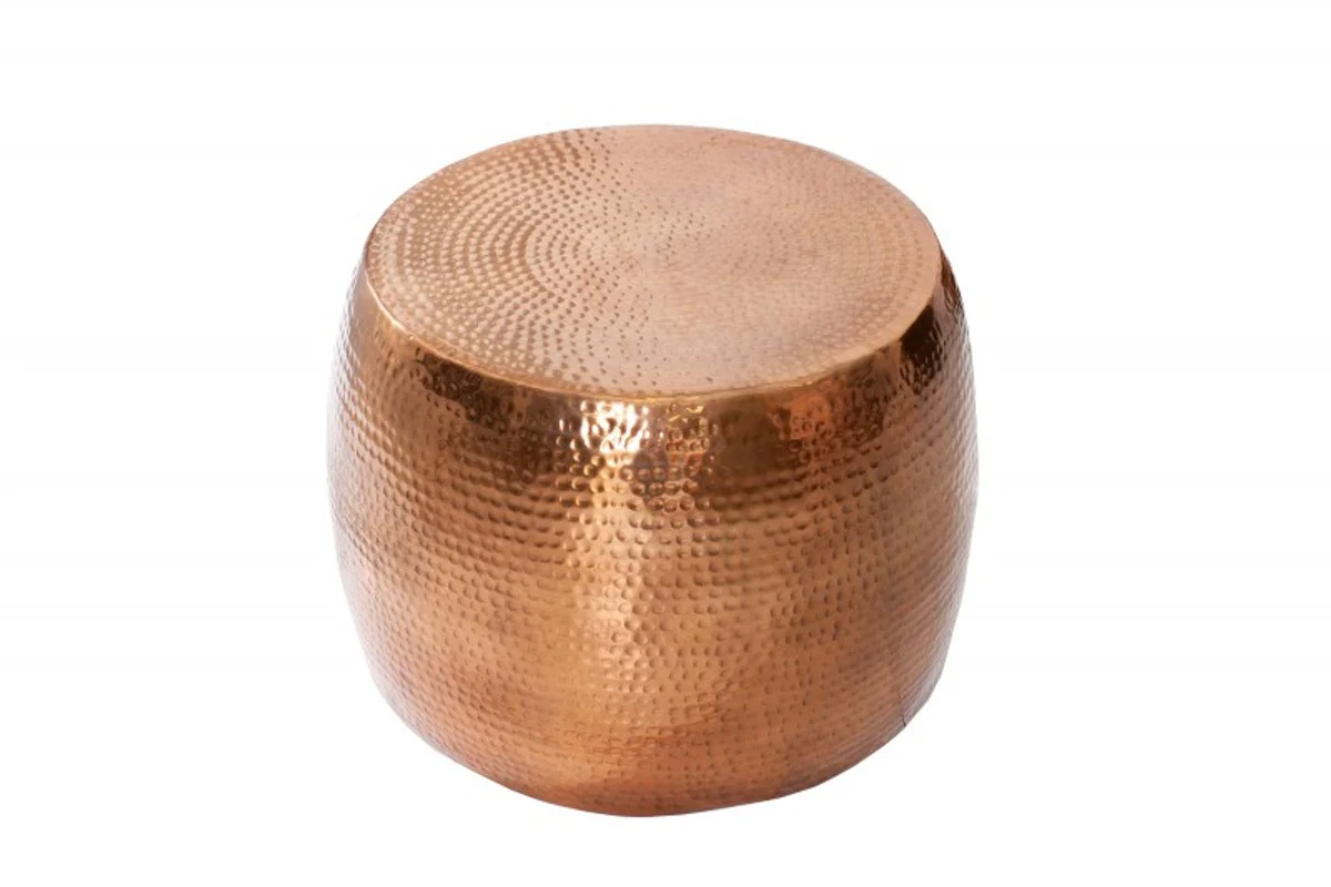 Luxus Couchtisch Kupfer 60 cm Aluminium - Wohnzimmer Salon Tisch - Unikat