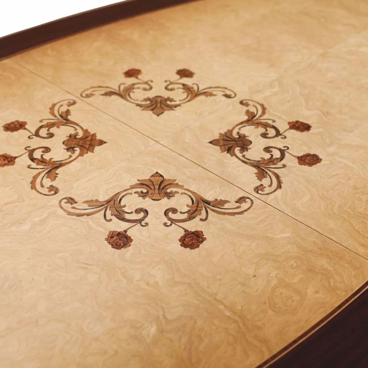 Luxus Barock Esstisch Braun / Naturfarben 310 cm - Barock Esszimmer Möbel