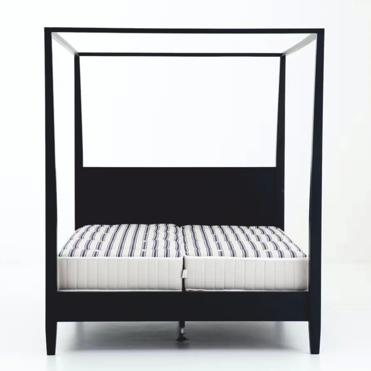 Landhausstil Himmelbett Schwarz - Verschiedene Größen - Schlafzimmer Möbel