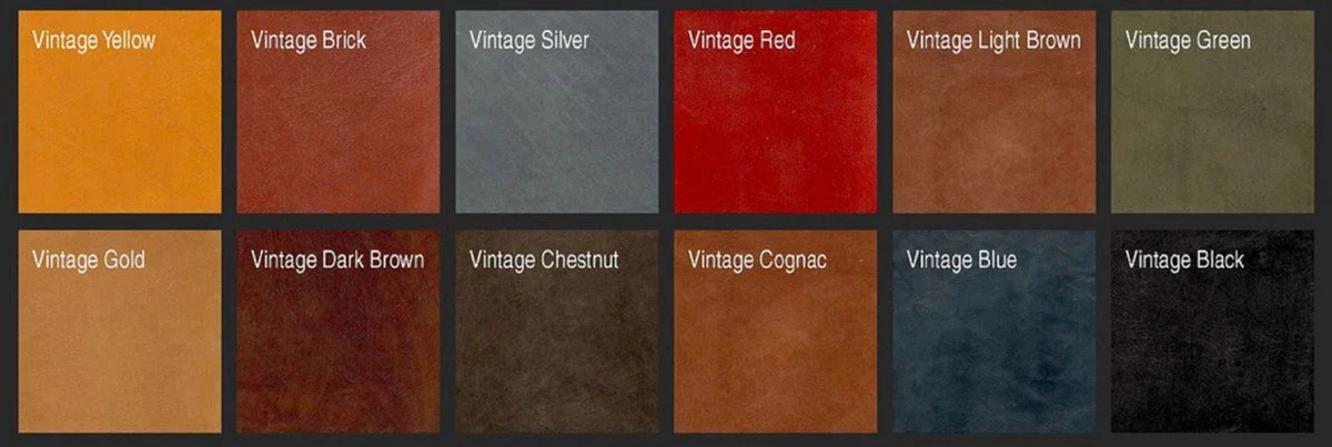 Luxus Art Deco Leder Sessel 69 x 70 x H. 82 cm - Verschiedene Farben - Aluminium Wohnzimmer Sessel mit Echtleder - Aluminium Flugzeug Flieger Sessel Möbel