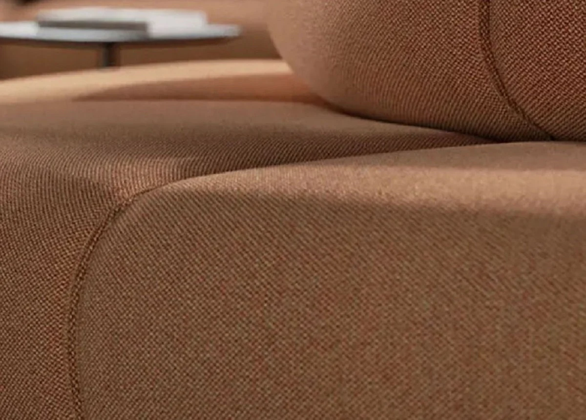 Luxus Sofa Braun 360 x 180 x H. 72 cm - Modulares 6 Teiliges Hotel Sofa - Wohnzimmer Sofa - Wohnzimmer Möbel - Hotel Möbel - Luxus Möbel