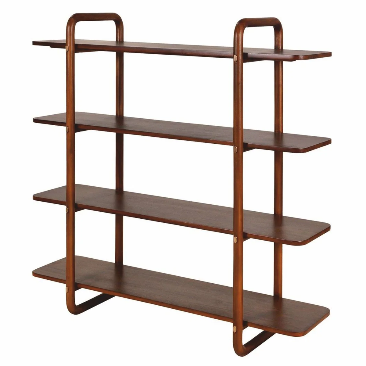 Luxus Mahagoni Regalschrank Braun 140 cm - Luxus Möbel