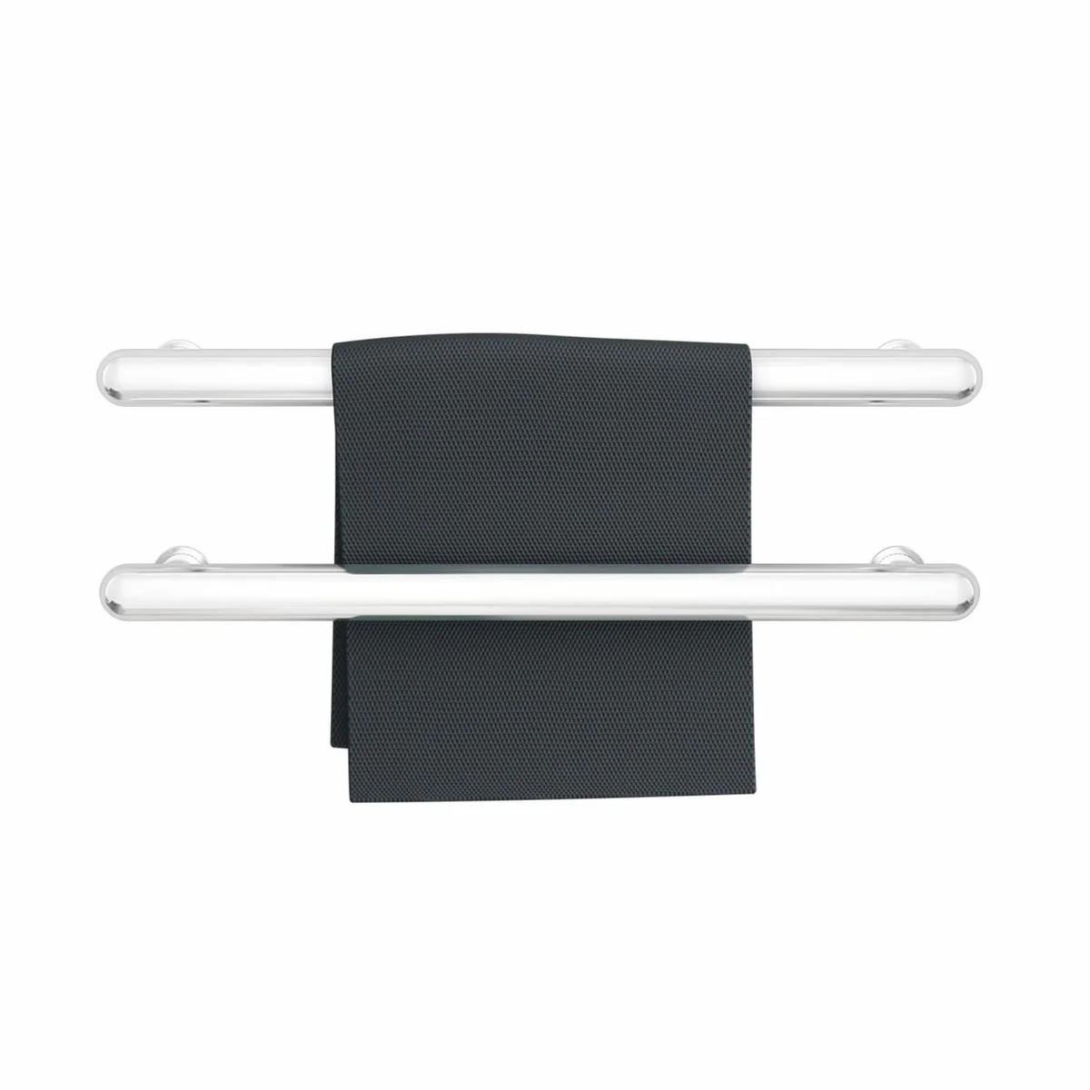 Luxus Badezimmer Handtuchwärmer Silber Glänzend 58 cm - Badezimmer Zubehör