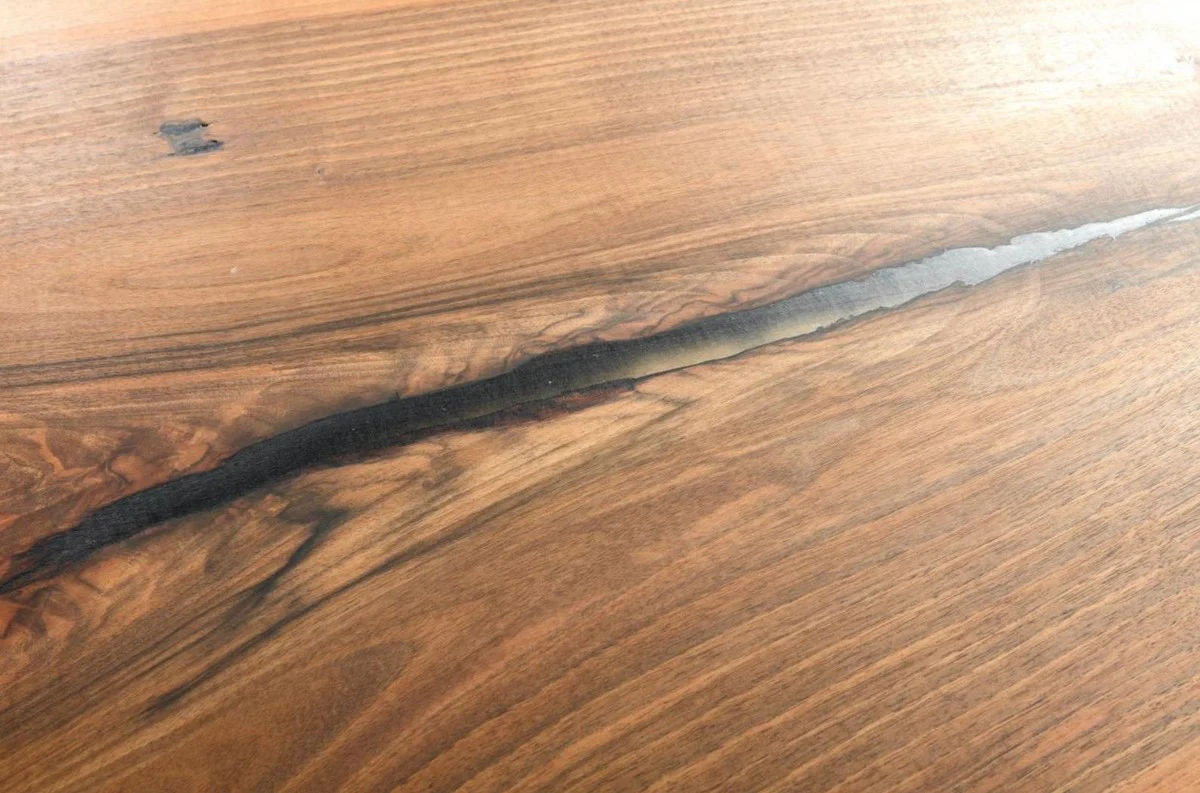 Luxus Massivholz Esstisch Braun 200 x 100 x H. 76 cm - Küchentisch aus massivem Walnussholz - Esszimmer Möbel - Massivholz Möbel - Luxus Möbel