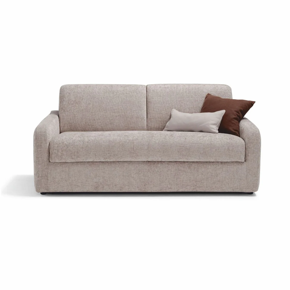 Luxus Schlafsofa Grau 207 cm - Ausklappbares Wohnzimmer Sofa