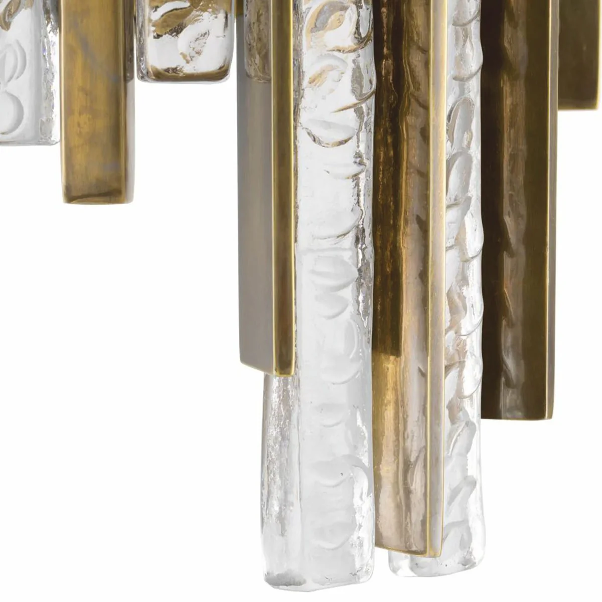 Luxus Wandleuchte Vintage Messing H. 44 cm - Luxus Leuchten