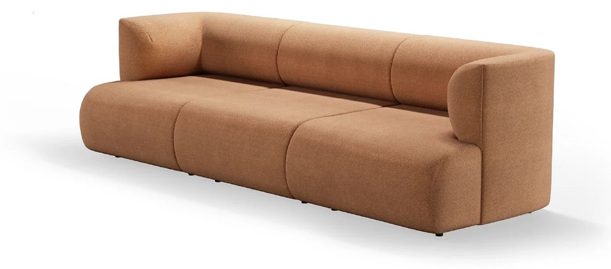 Luxus Sofa Braun 270 cm - Modulares Wohnzimmer Sofa - Luxus Wohnzimmer Möbel