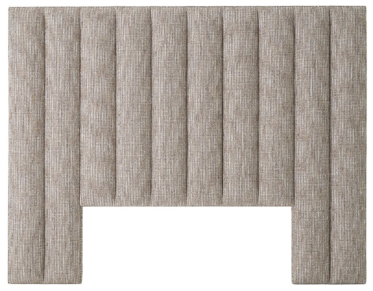 Luxus Bett-Kopfteil Beige 232 x 14 x H. 178,5 cm - Schlafzimmer Möbel - Hotel Möbel - Luxus Qualität