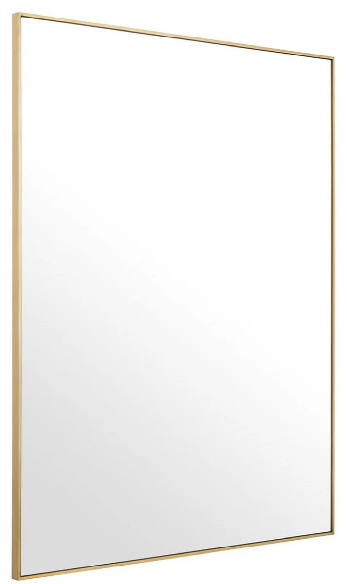 Luxus Spiegel / Wandspiegel Messingfarben 180 x H. 140 cm - Garderobenspiegel - Wohnzimmer Spiegel - Luxus Qualität