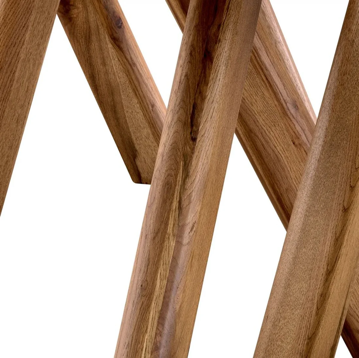 Luxus Esstisch Braun 259 x 109 x H. 76,5 cm - Ovaler Küchentisch mit massiver Eichenholz Tischplatte - Esszimmer Möbel - Küchen Möbel - Luxus Möbel - Luxus Einrichtung