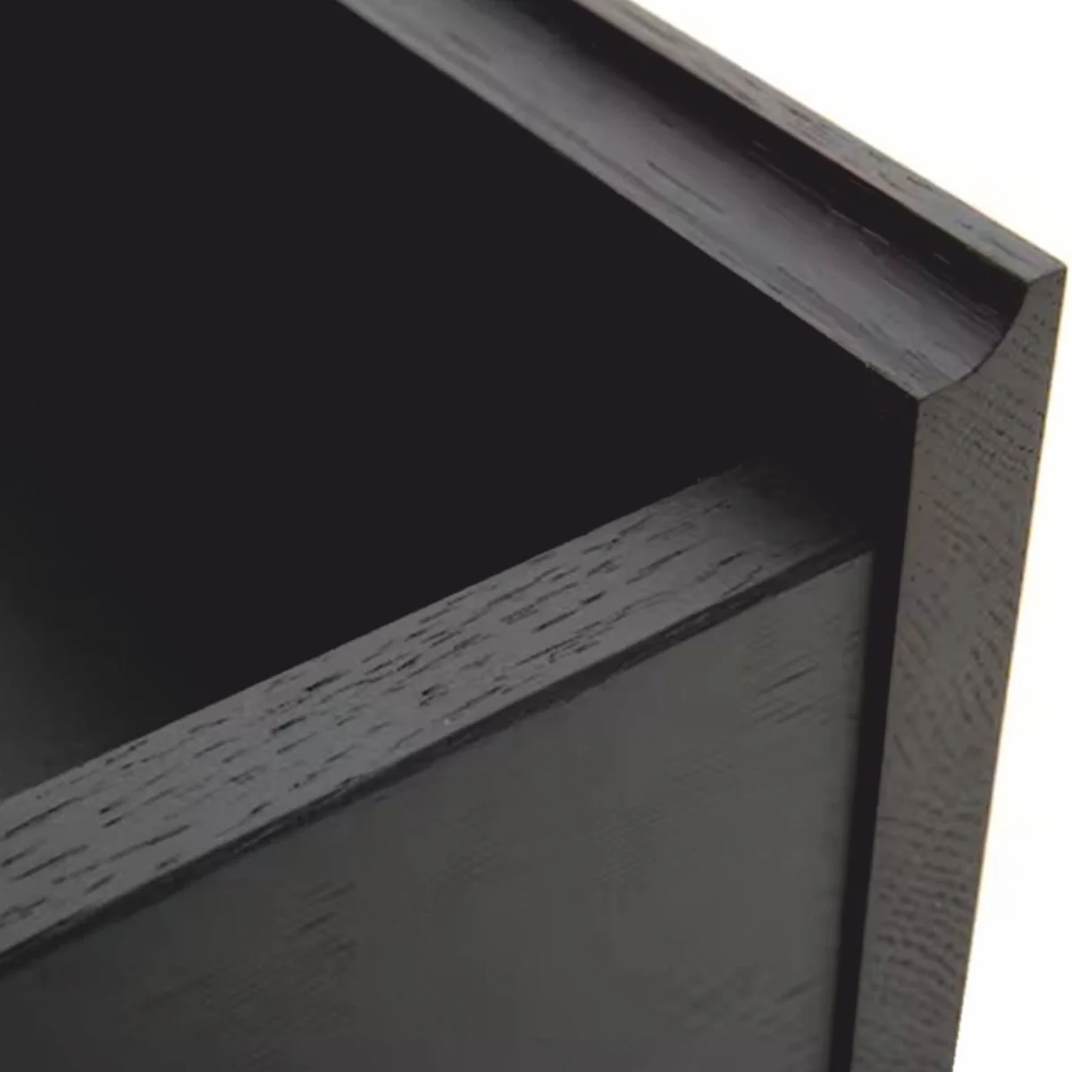 Landhausstil Nachttisch mit Schublade Schwarz 70 cm - Schlafzimmer Möbel