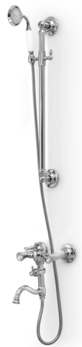 Luxus Jugendstil Badewannenarmatur mit Duschstange und Handbrause - Verschiedene Farben - Retro Badezimmer Accessoires