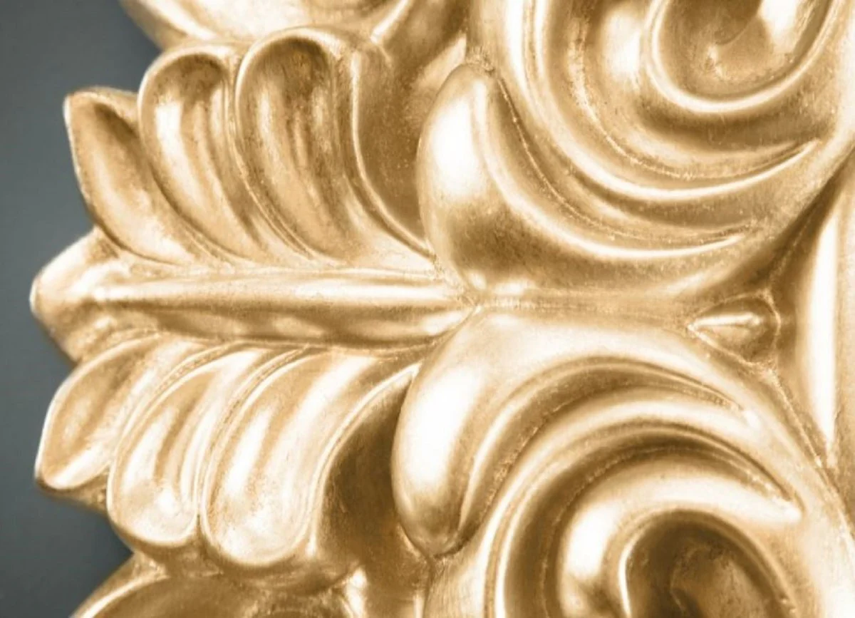 Barock Spiegel Antik Gold 90 x 5 x H. 180 cm - Rechteckiger Wandspiegel im Barockstil - Garderobenspiegel - Wohnzimmer Spiegel - Barock Möbel