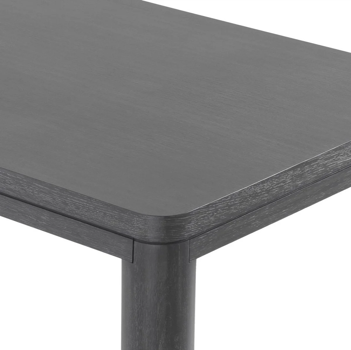 Luxus Esstisch Anthrazitgrau 240 x 100 x H. 76 cm - Massivholz Küchentisch - Rechteckiger Esszimmertisch - Luxus Esszimmer Möbel