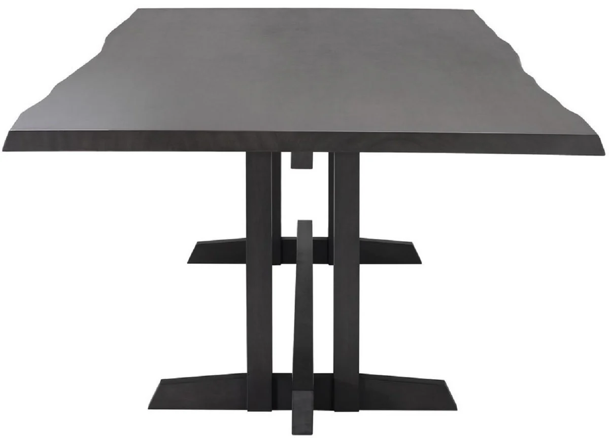 Luxus Mahagoni Esstisch Mokkafarben 290,5 x 128 x H. 77 cm - Massivholz Küchentisch - Rechteckiger Esszimmertisch - Luxus Esszimmer Möbel