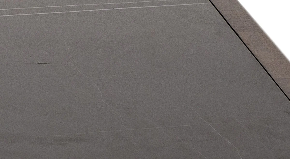 Luxus Couchtisch Braun / Schwarz 100 x 100 x H. 35 cm - Moderner quadratischer Massivholz Wohnzimmertisch mit Marmorplatte - Wohnzimmer Möbel