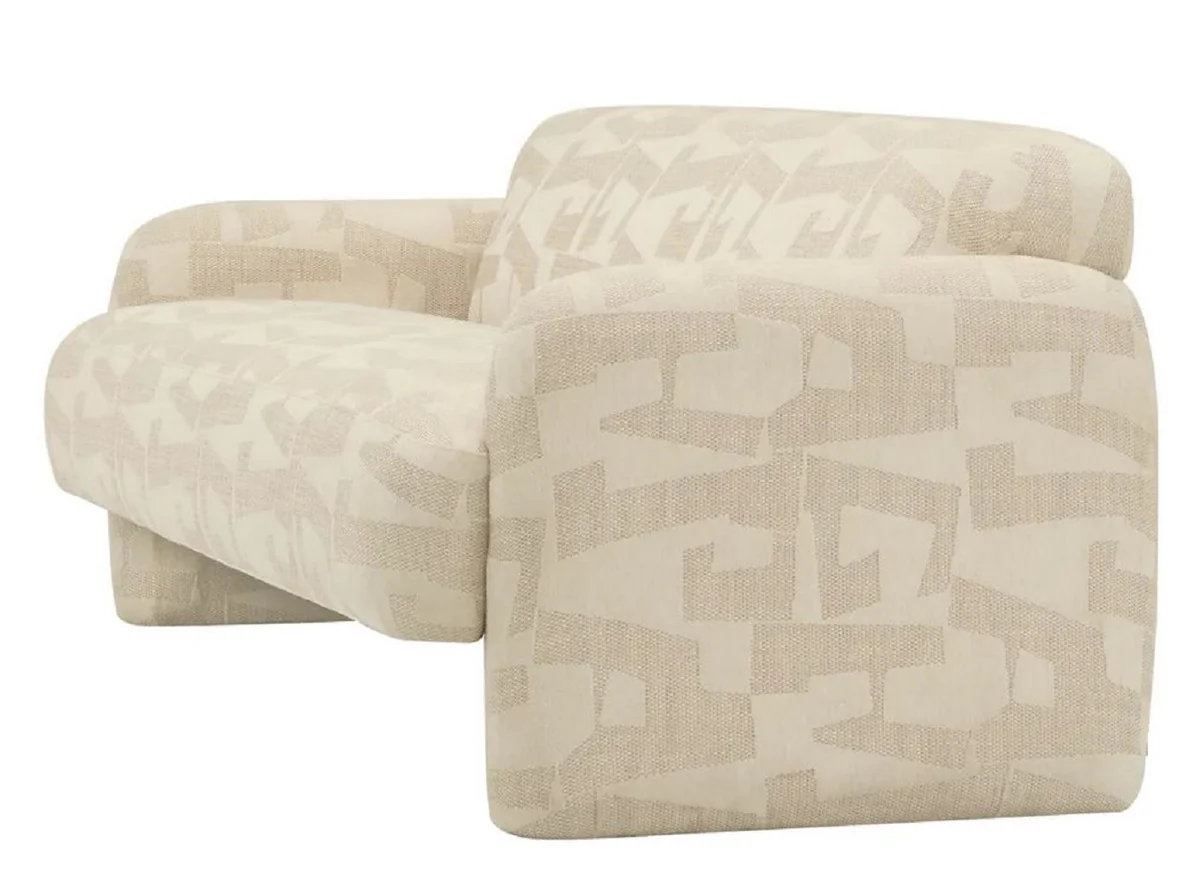 Luxus Sofa Sandfarben 220 cm - Wohnzimmer & Hotel Möbel