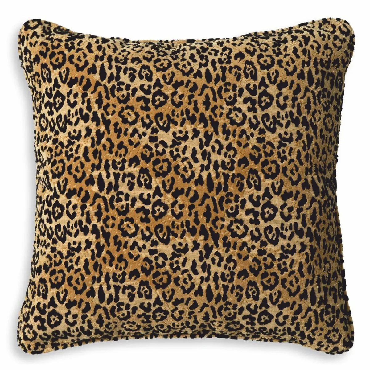 Luxus Deko Kissen Leopard Beige / Schwarz 60 x 60 cm - Deko Accessoires