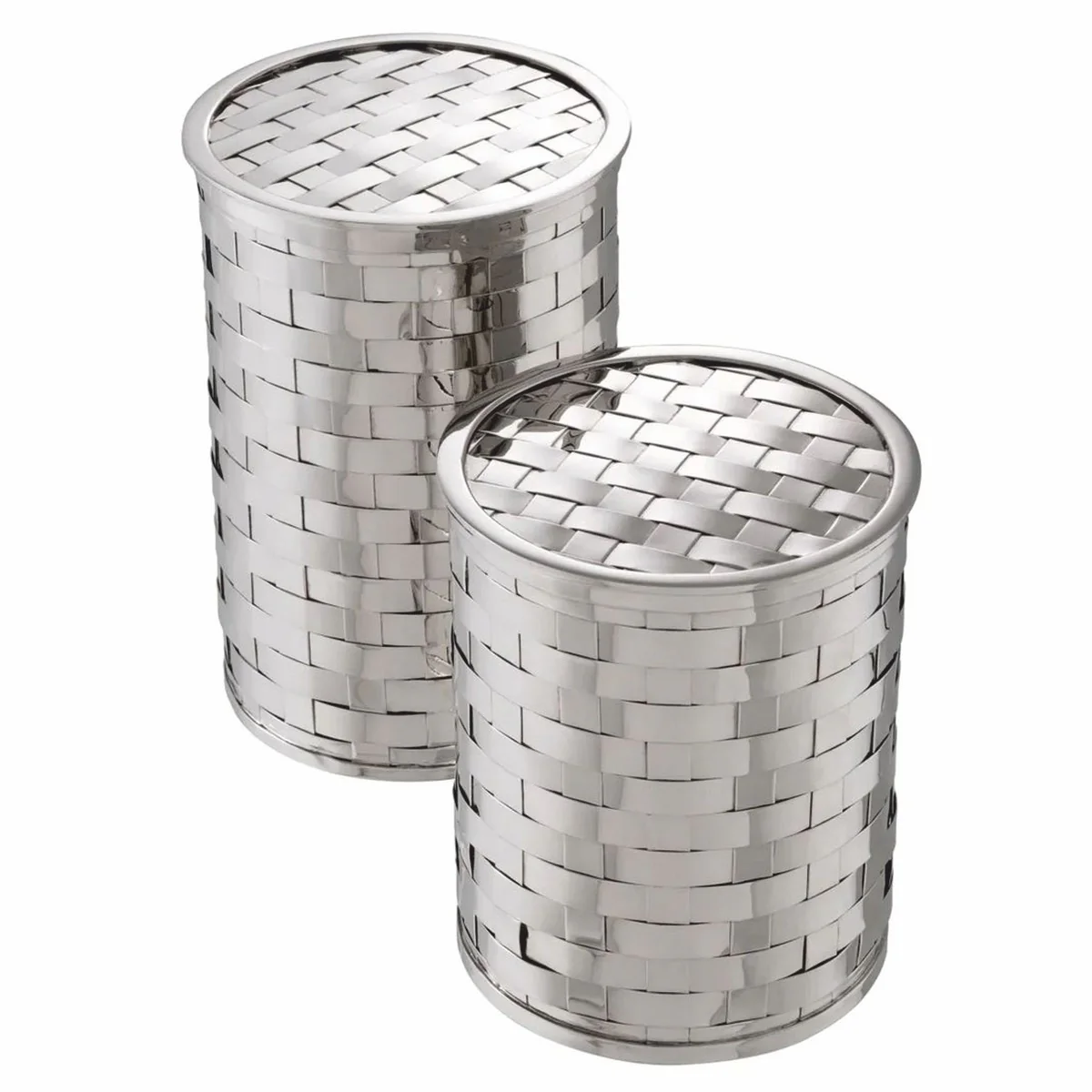 Luxus Keksdosen 2er Set Silber - Luxus Accessoires