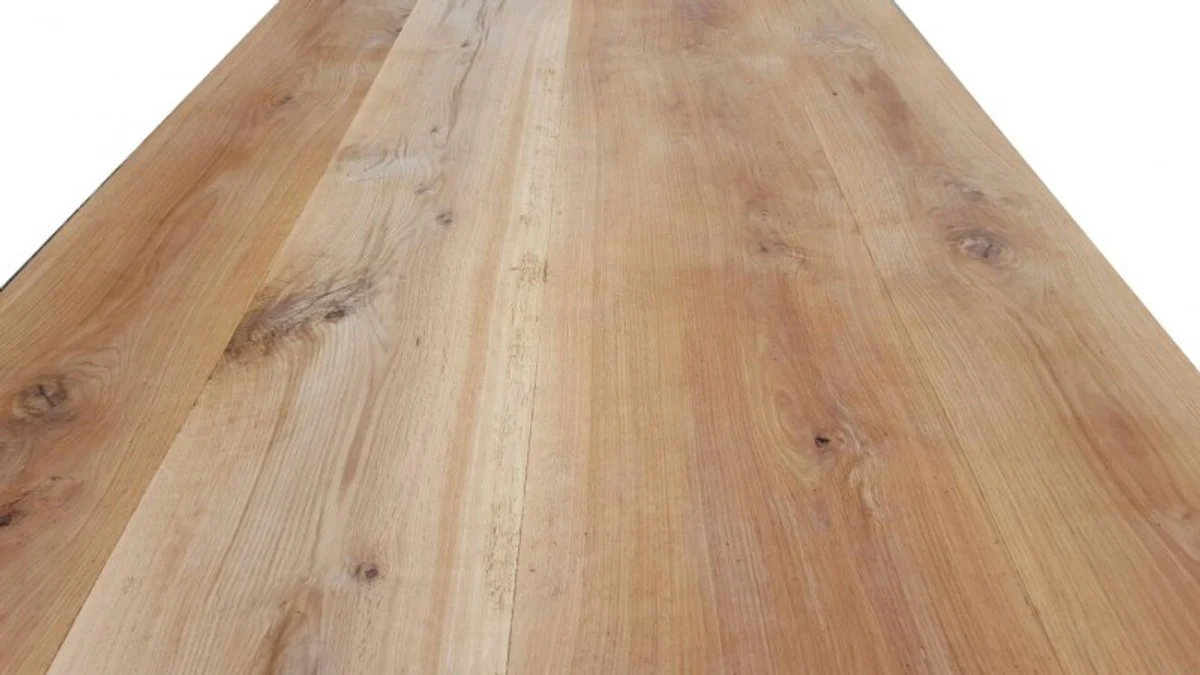 Luxus Massivholz Esstisch Eiche Massiv 240cm Imperial - Schwere Ausführung