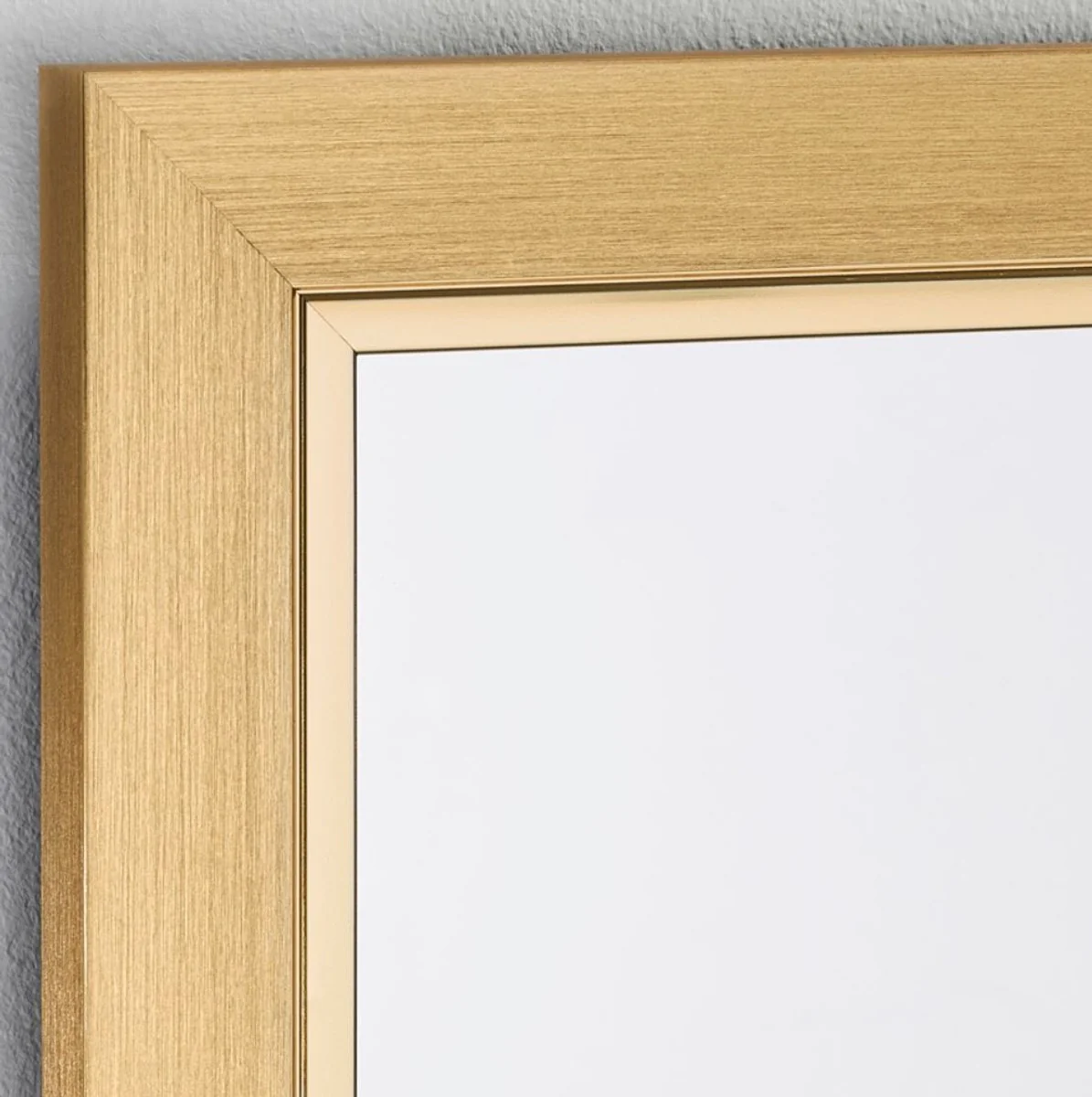 Luxus Wohnzimmer Spiegel / Wandspiegel Gold 58 x H. 77 cm - Deko Accessoires