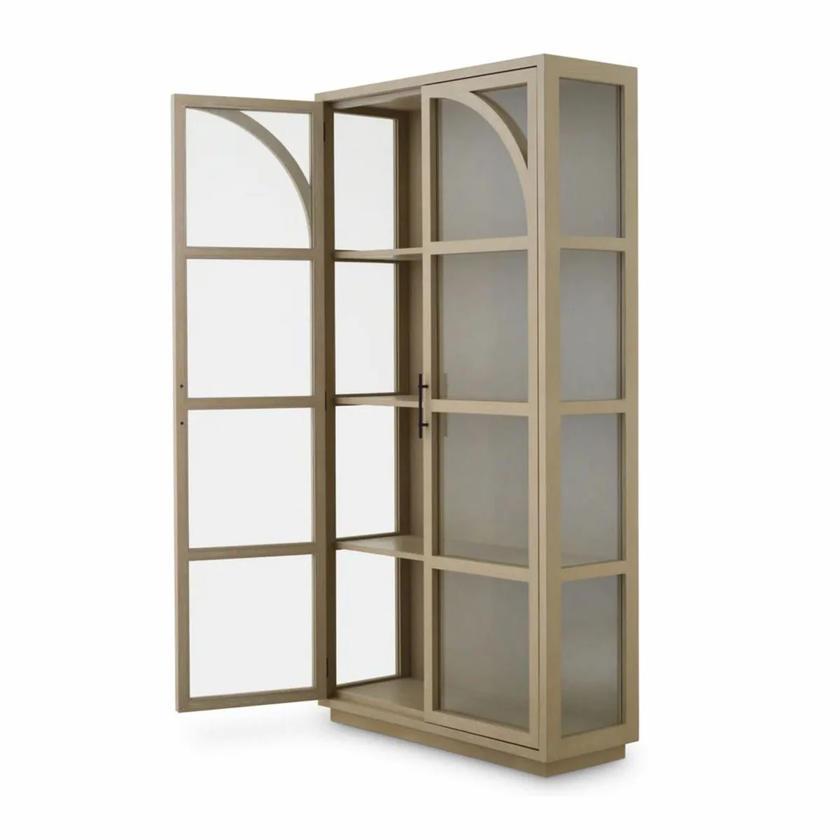 Luxus Vitrine Beige / Bronze 118 x 44,5 x H. 210 cm - Luxus Interior