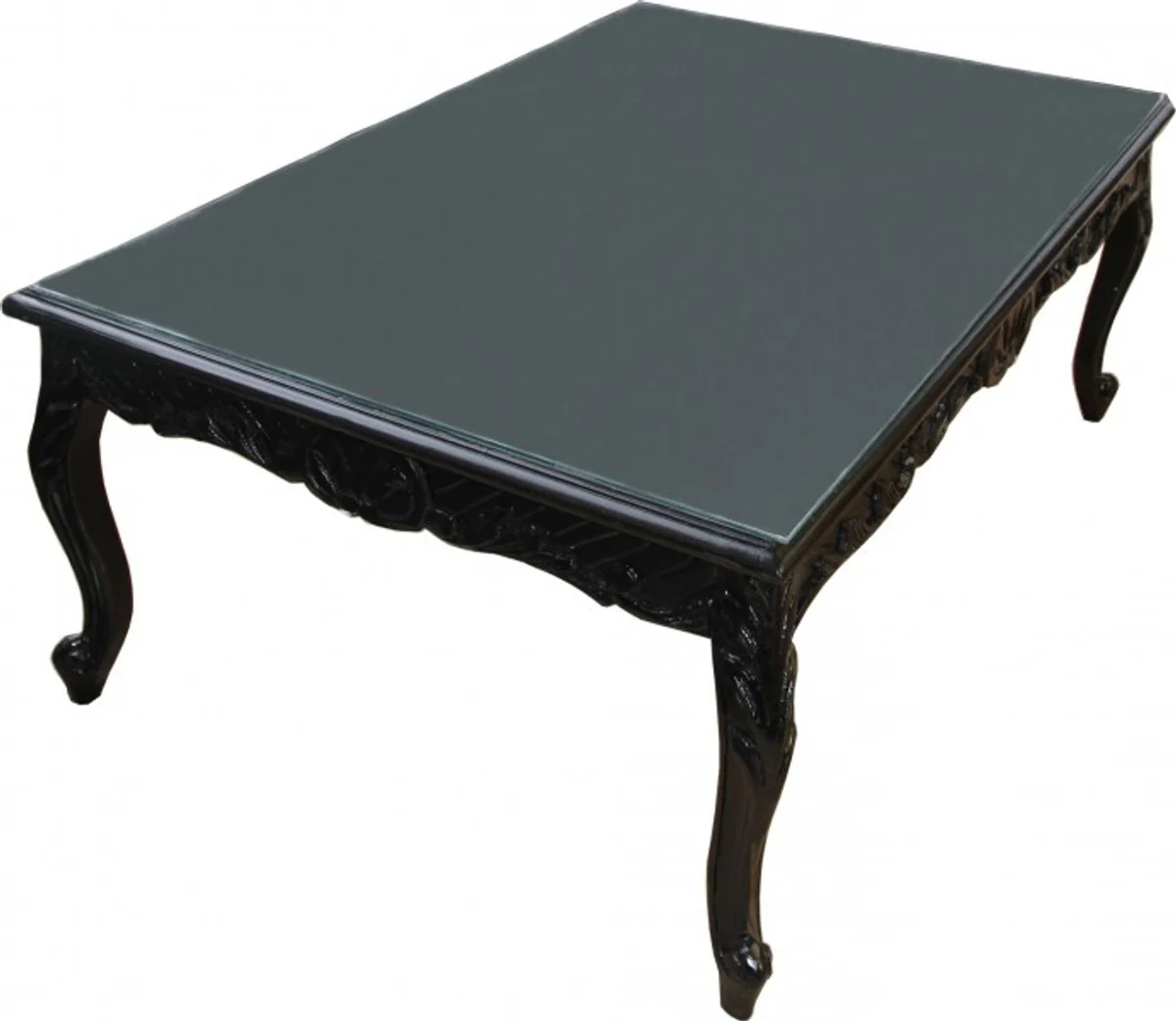 Barock Couchtisch Schwarz 120 x 80 cm - Mod2