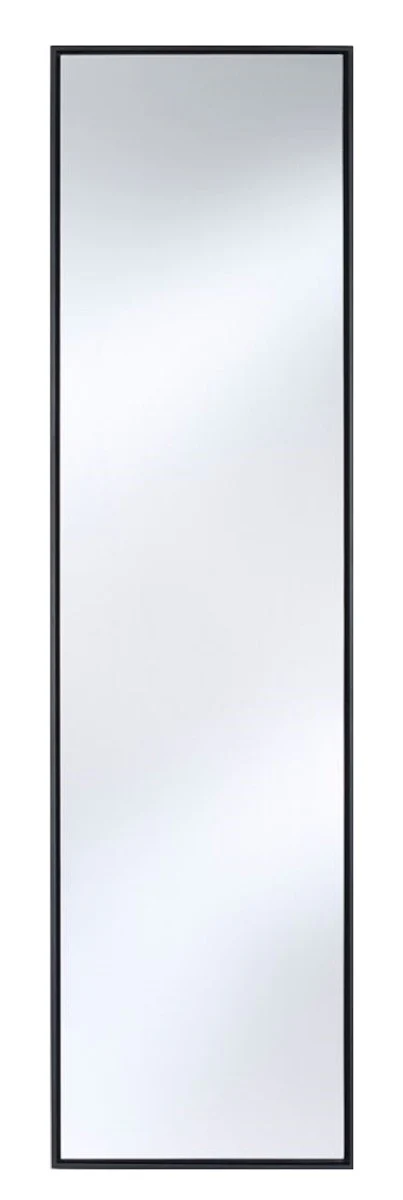 Luxus Spiegel mit schwarzem Holzrahmen 35 x H. 130 cm - Wohnzimmer Wandspiegel