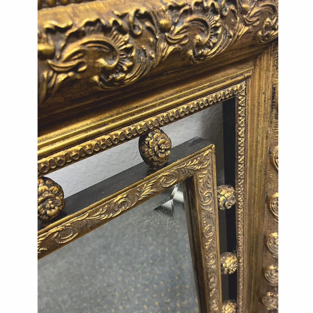 Barock Spiegel Antik Gold H. 87 cm - Barockstil Möbel