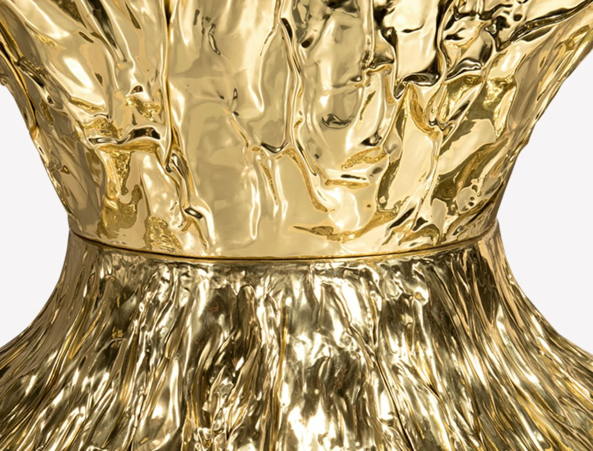 Luxus Designer Esstisch Braun / Gold 450 x 150 x H. 76 cm - Rechteckiger Esszimmertisch - Italienische Luxus Esszimmer Möbel - Luxus Einrichtung - Luxus Qualität - Made in Italy