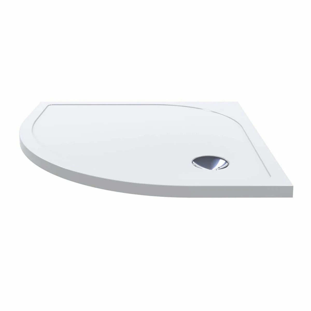 Luxus Duschwanne Hochglanz Weiß 79,4 cm - Badezimmer Interior