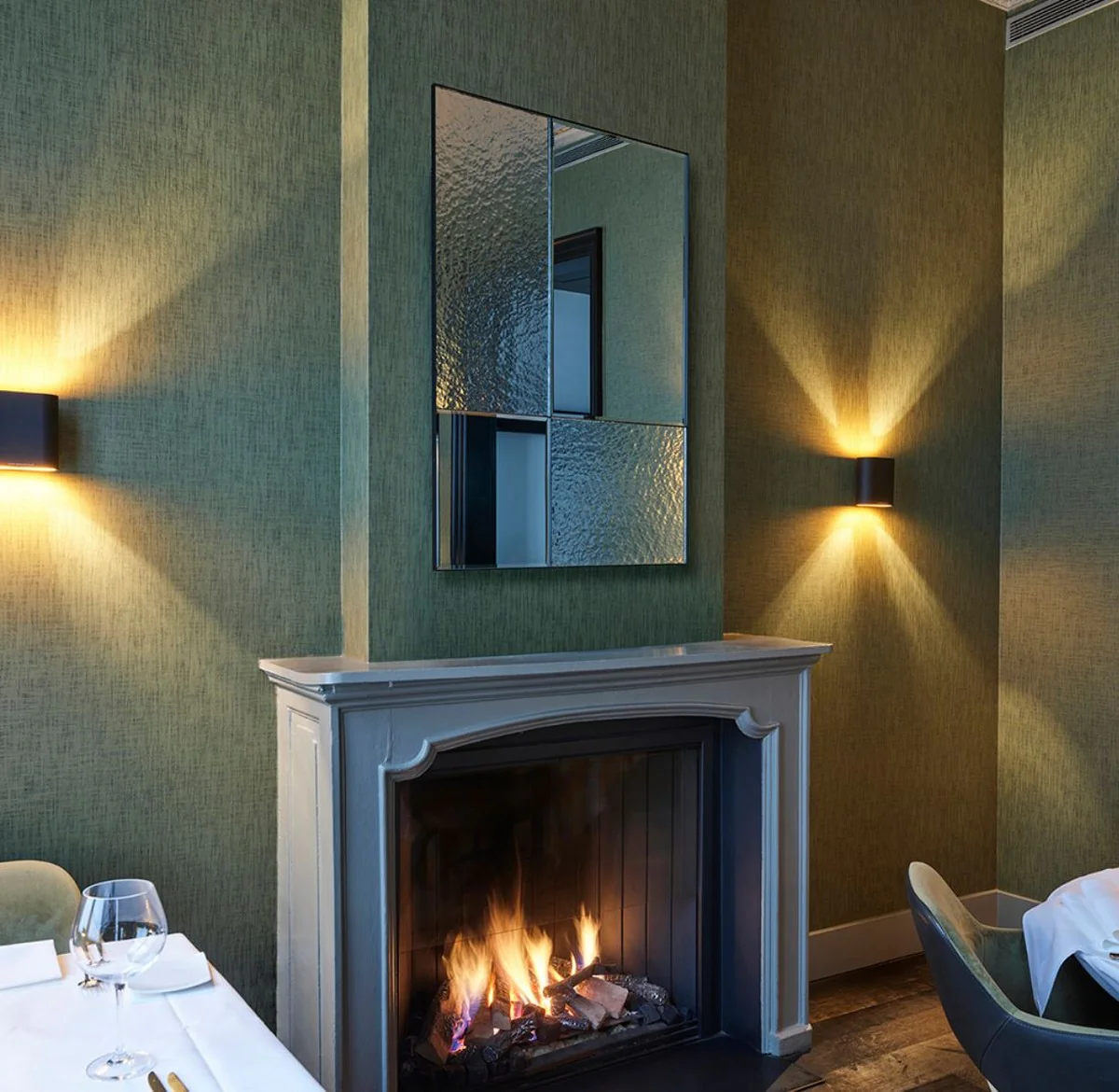 Luxus Wandspiegel Schwarz 80 x 2 x H. 120 cm - Hotel & Restaurant Spiegel - Luxus Kollektion