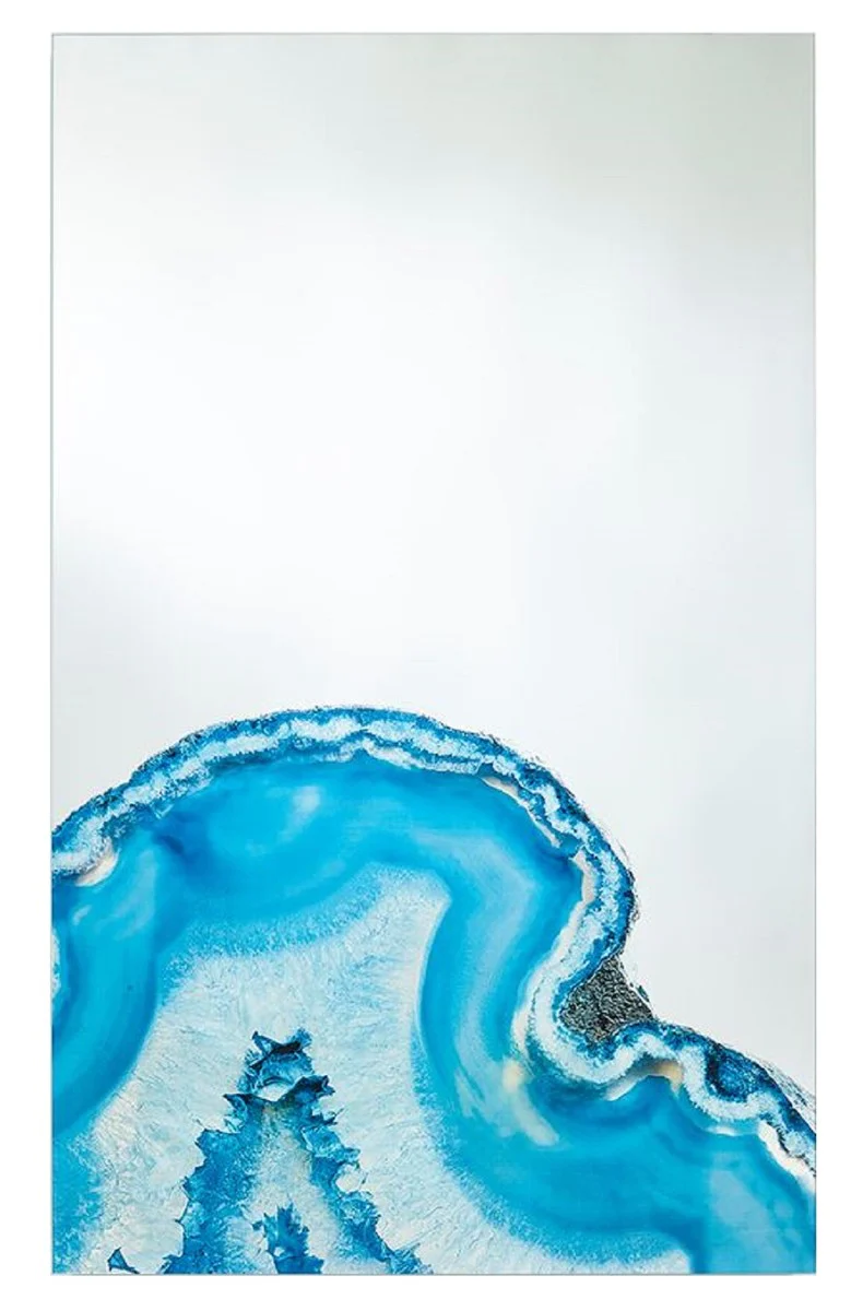 Luxus Wandspiegel Mehrfarbig 80 x 2,5 x H. 130 cm - Rechteckiger Wohnzimmer Spiegel - Schlafzimmer Spiegel - Badezimmer Spiegel - Garderoben Spiegel - Luxus Kollektion