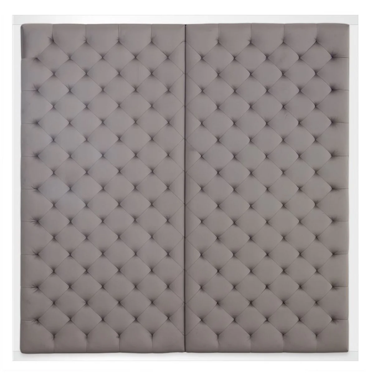 Designer Bett-Kopfteil Silber-Grau 180 x H. 180 cm - Luxus Qualität