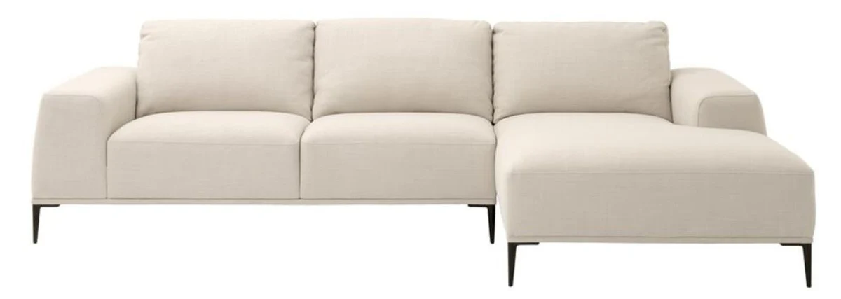 Luxus Lounge Sofa Naturfarbig 285 x 164 x H. 80 cm - Luxus Kollektion