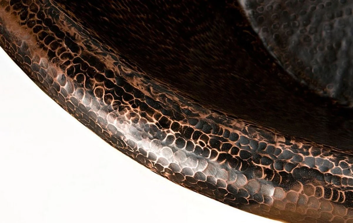 Luxus Jugendstil Kupfer Badewanne 170 x 84 x H. 81 cm - Freistehende Retro Badewanne - Rustikale Badezimmer Möbel