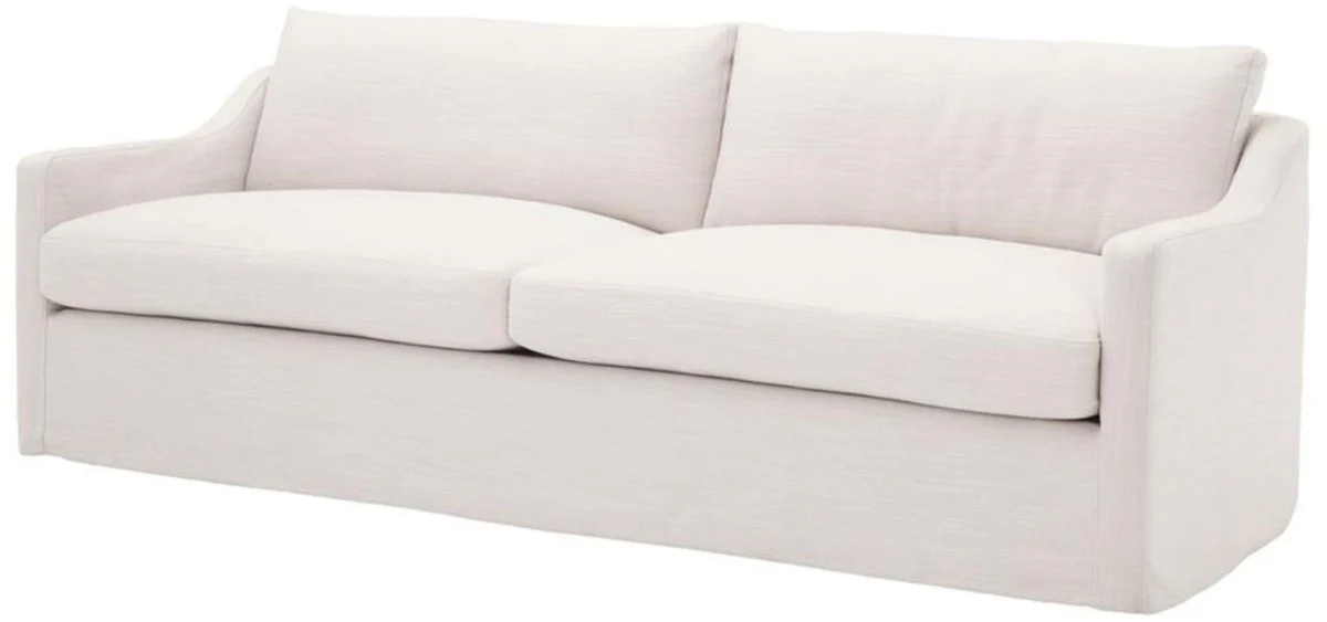 Luxus Wohnzimmer Sofa Weiß 230 x 100 x H. 75 cm - Wohnzimmermöbel