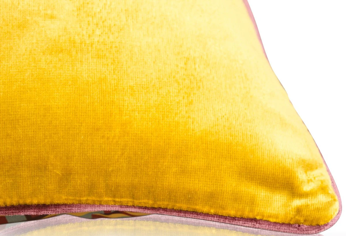 Wohnzimmer Deko Kissen 2er Set Mehrfarbig 50 x 50 cm - Luxus Kollektion