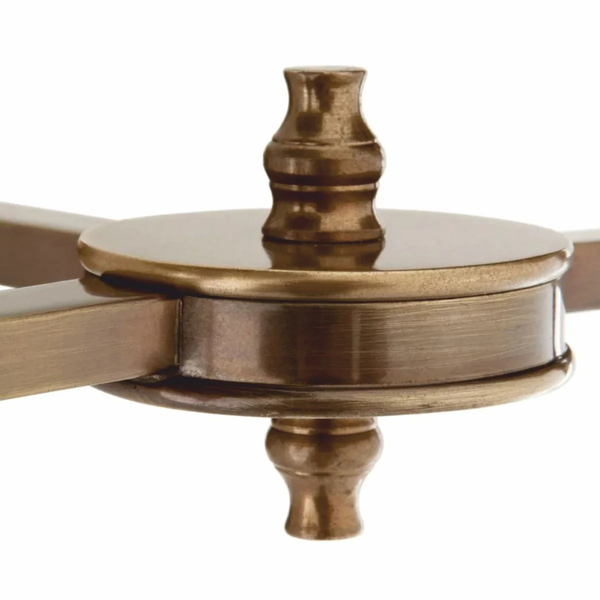 Luxus Doppel Wandleuchte Antik Messing / Weiß 40 cm - Luxus Leuchten