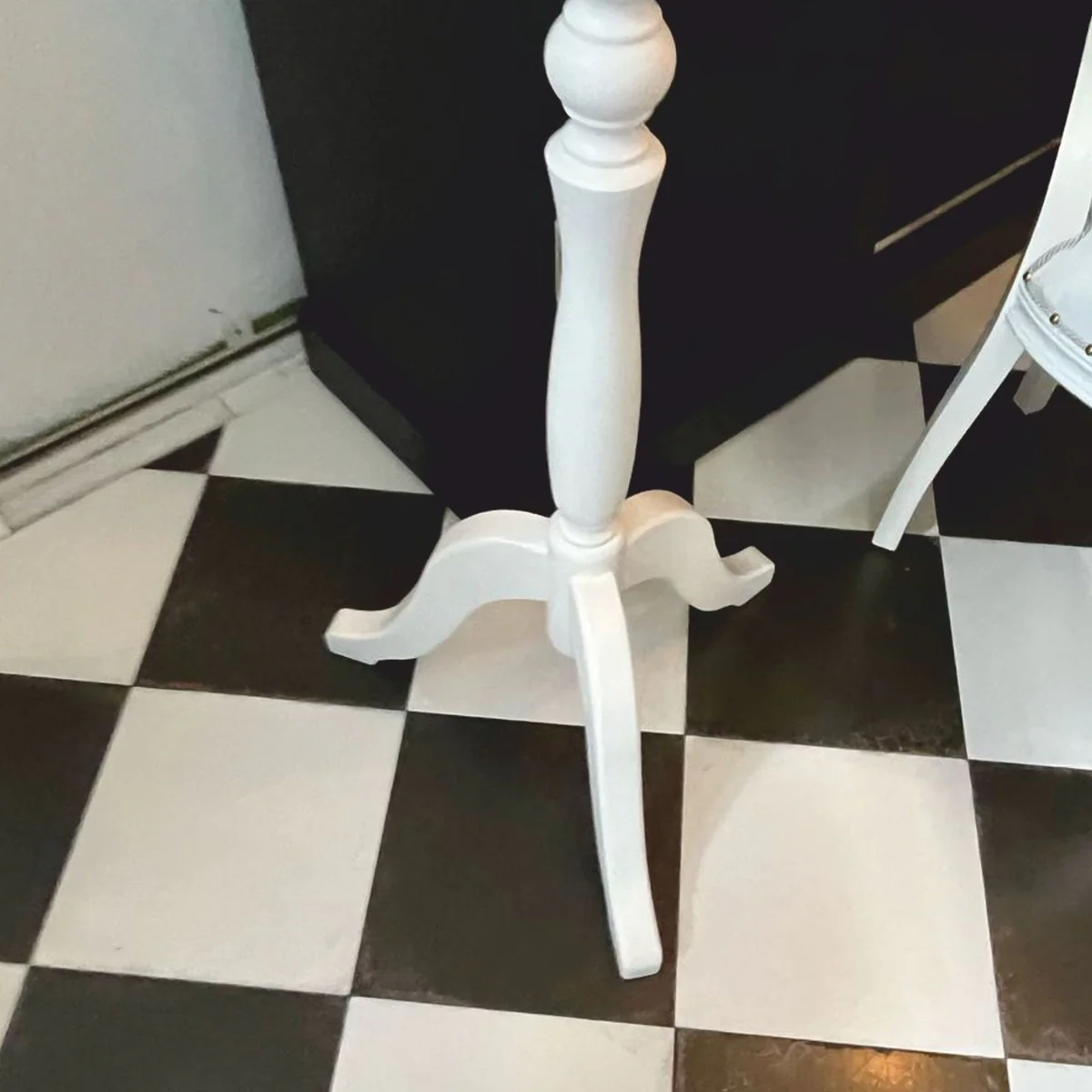 Landhausstil Garderobenständer Weiß H. 200 cm - Garderoben Möbel