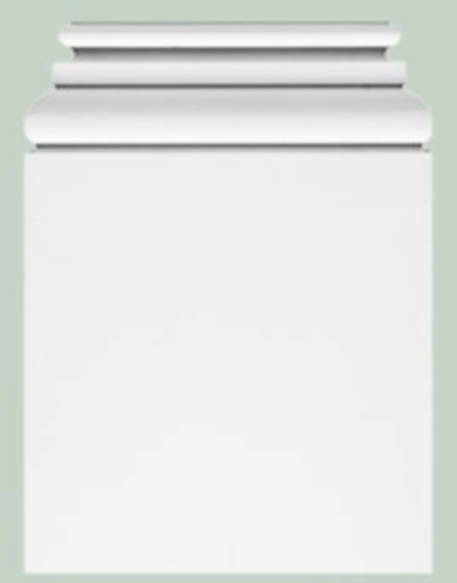 Barock Wanddeko Sockel Weiß 39 x 6,5 x H. 53,5 cm - Deko Zierelement Säulenfuß