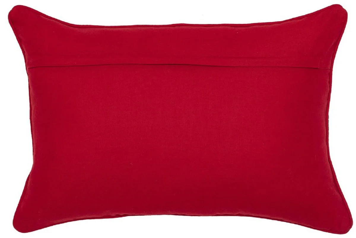 Luxus Deko Kissen Mehrfarbig 60 x 40 cm - Rechteckiges Zierkissen mit elegantem Muster - Luxus Qualität - Wohnzimmer Deko Accessoires